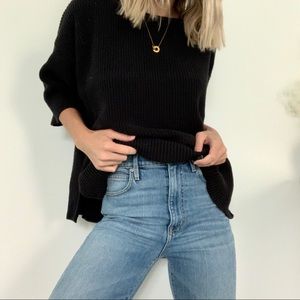 GAP Black Knit Pullover Sweater